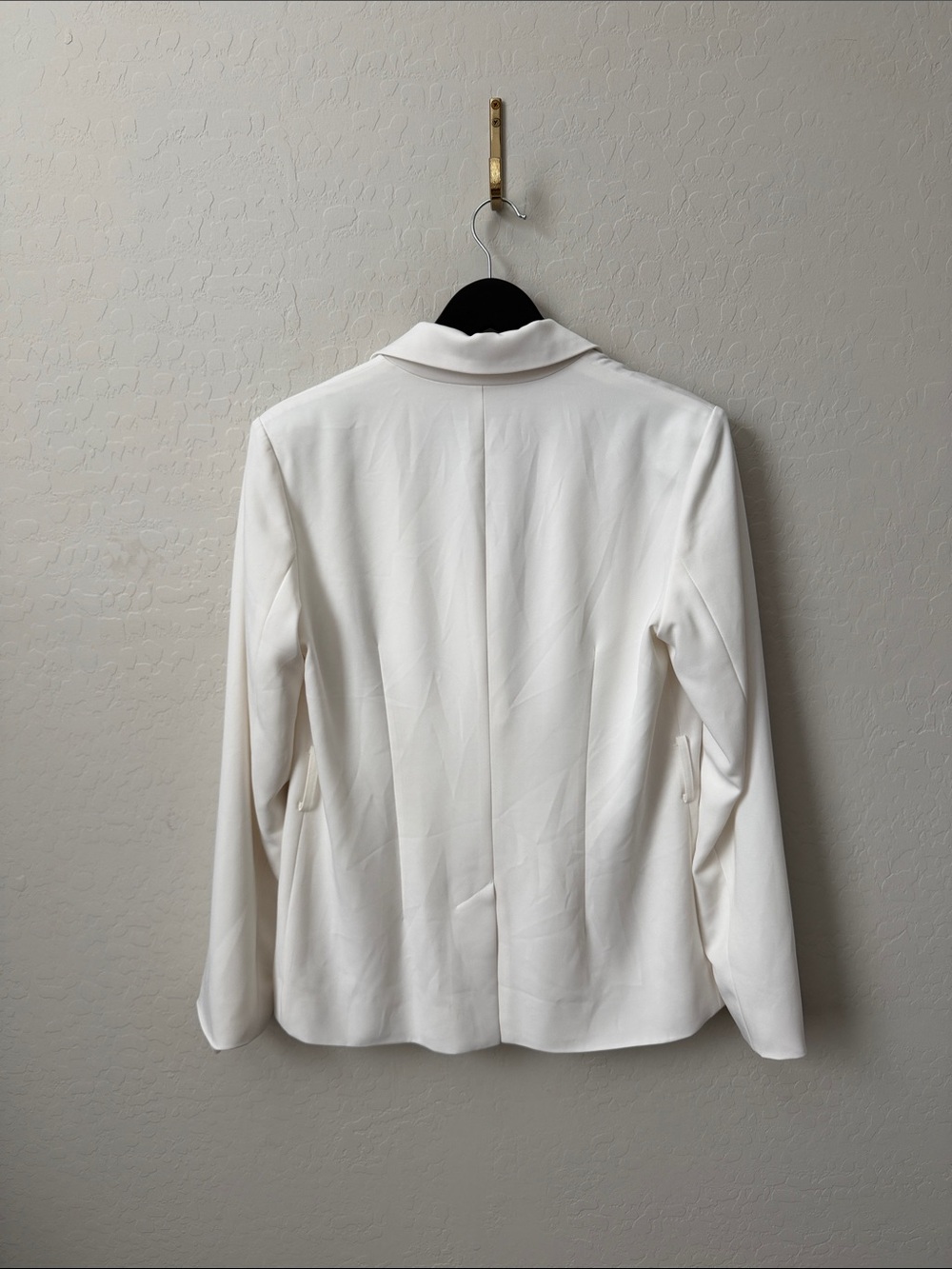 Carbon 38 White Double Breasted Belted Blazer Size M - Picture 6 of 7